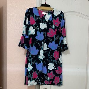 Jude Connally Black Floral Long Sleeve Dress